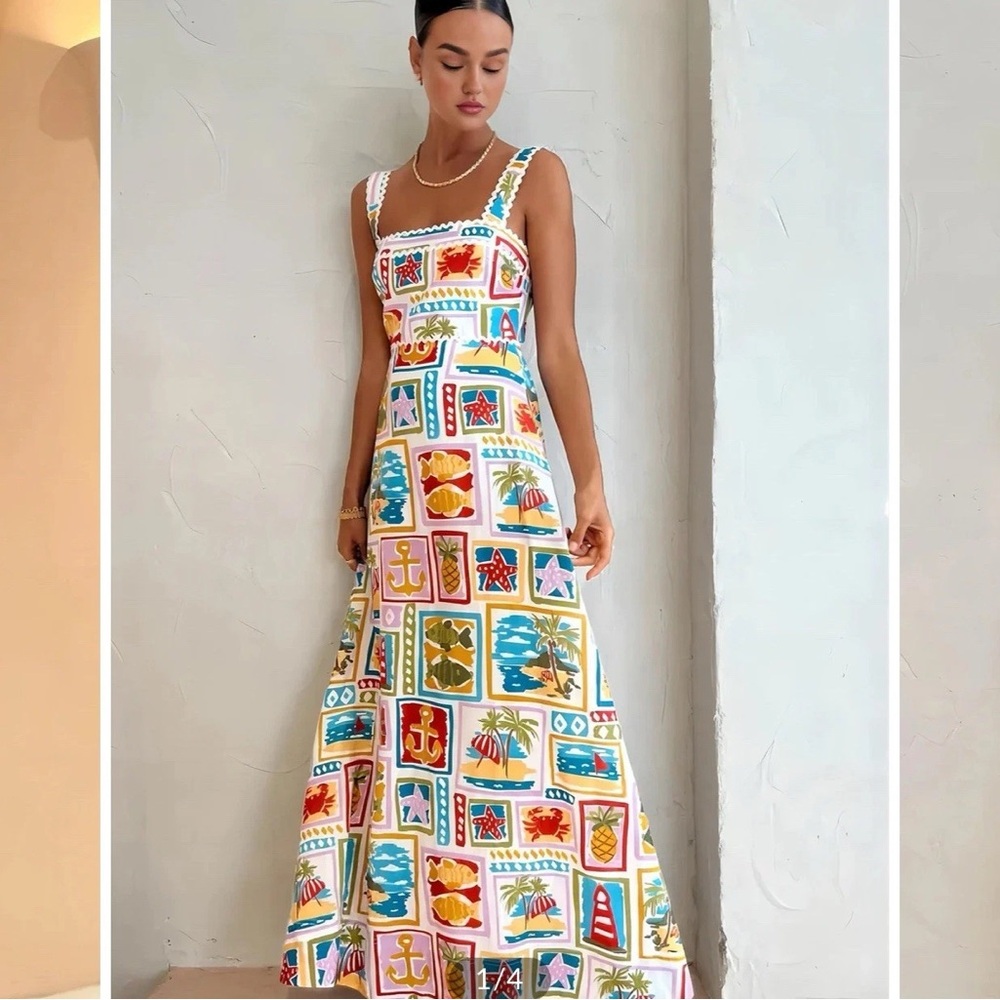 Commense Colorful Patterned Maxi Dress